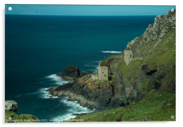 Cornwall's Historic Mining Heritage Acrylic by David Harris