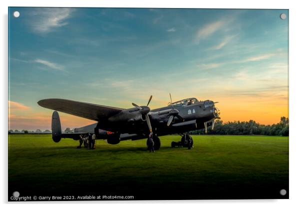 WWII Lancaster Bomber  'Just Jane' Acrylic by Garry Bree