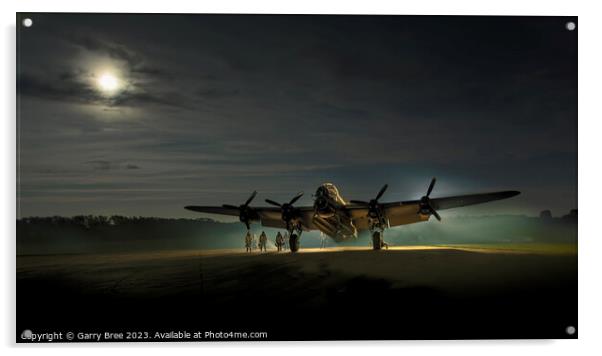 Avro Lancaster Bomber  'Just Jane' Acrylic by Garry Bree