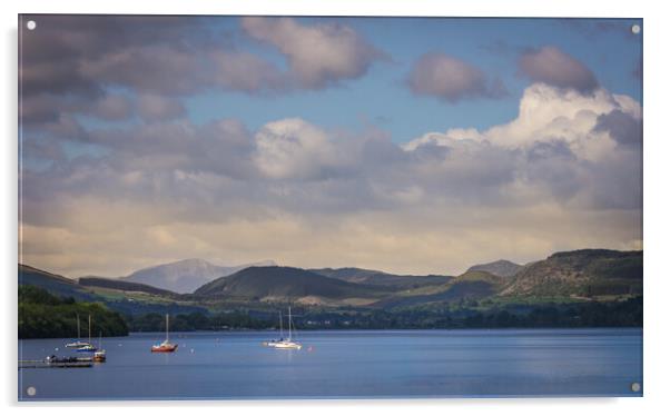 Bala Lake Acrylic by Paul Grubb