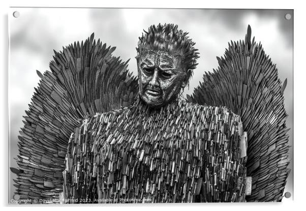 The Knife Angel - National Monument Against Violence & Aggression Acrylic by David Macdiarmid
