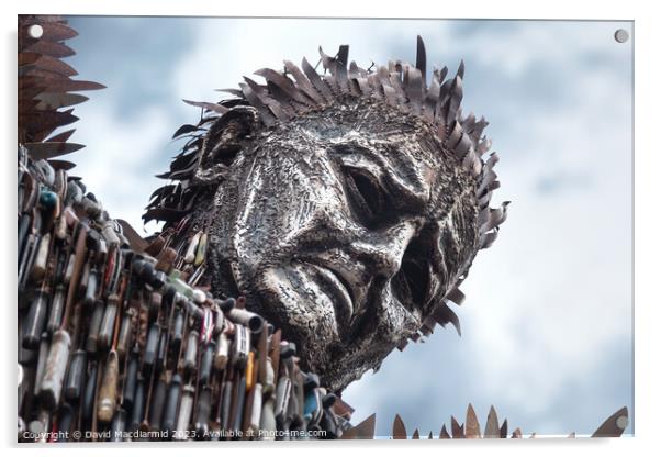 The Knife Angel - National Monument Against Violence & Aggression Acrylic by David Macdiarmid