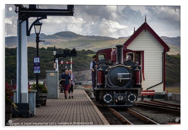 Ffestiniog & Welsh Highland Railway, Porthmadog Acrylic by David Macdiarmid