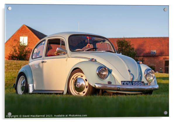 The Iconic VW Beetle Acrylic by David Macdiarmid
