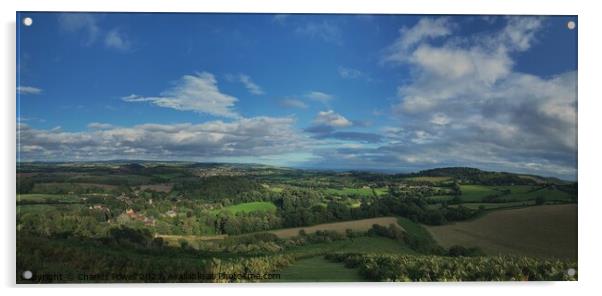 Colmers Hill panorama Acrylic by Charles Powell