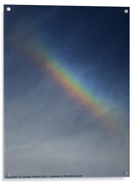 Rainbow cloud Acrylic by Charles Powell