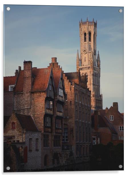Bruges Belfort Acrylic by Charles Powell