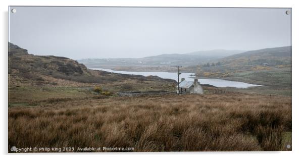 Loch Fada Landscape, Colonsay Acrylic by Philip King