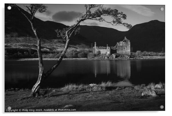 Kilchurn Castle - Loch Awe Acrylic by Philip King