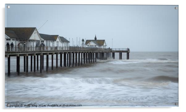 Southwold Pier  Acrylic by Philip King