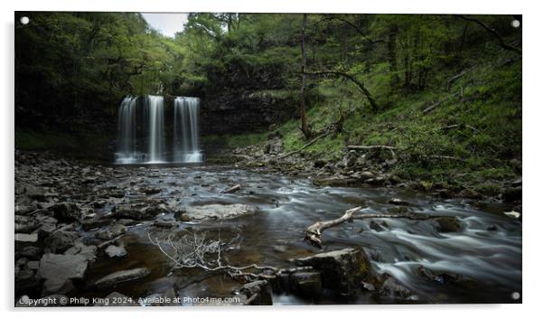 Sgwd Yr Eira, Brecon Beacons Acrylic by Philip King