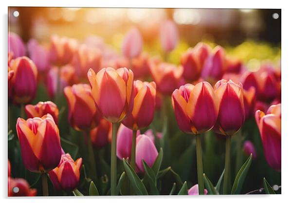 tulips Acrylic by CC Designs