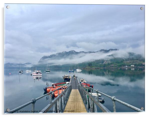 Loch Carron after the rain Acrylic by Madeleine Deaton