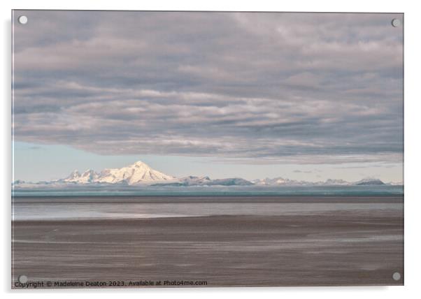 Stormy Clouds over the Cook Inlet Acrylic by Madeleine Deaton