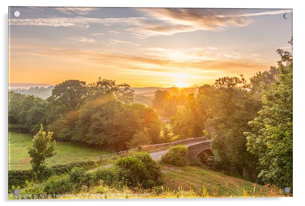 Magnificent sunrise - Dalton, Carlisle  Acrylic by Azhar Fajurdeen