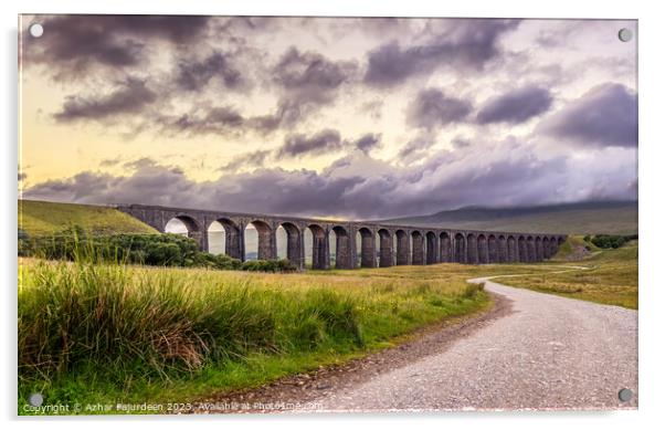 Ribblehead Viaduct, Yorkshire  Acrylic by Azhar Fajurdeen