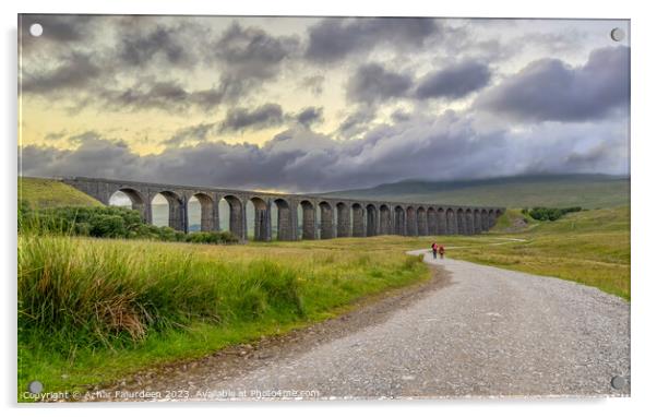 Ribblehead Viaduct Acrylic by Azhar Fajurdeen