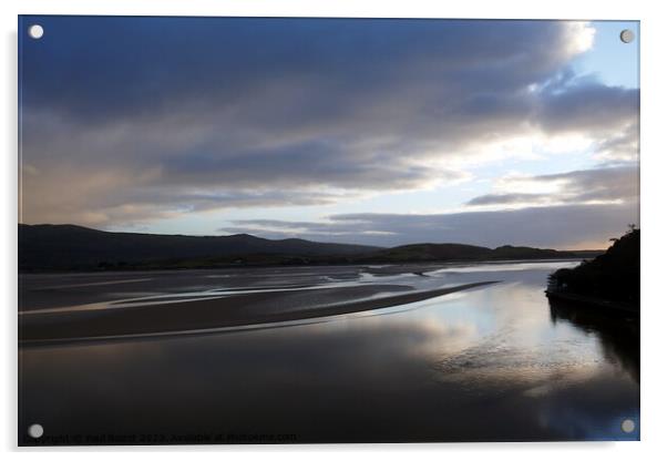 Dwyryd estuary, winter afternoon Acrylic by Paul Boizot