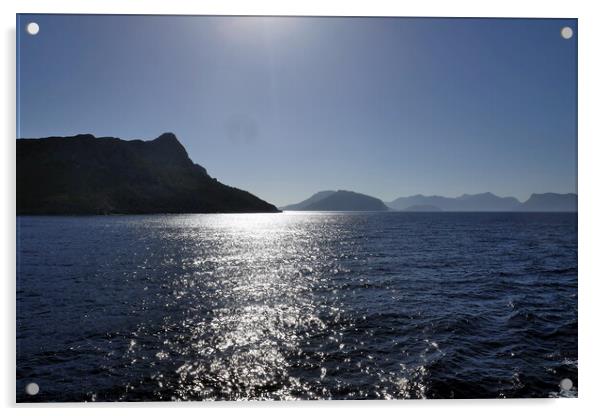 Sun, Aegean and islands Acrylic by Paul Boizot