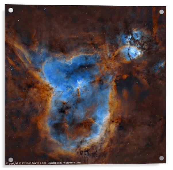 The Heart nebula Acrylic by Emil Andronic