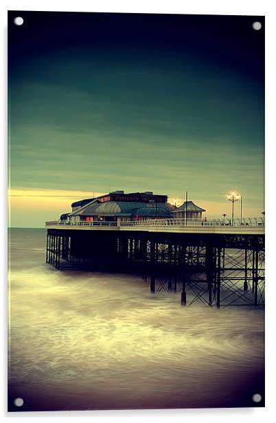 Cromer Pier Norfolk Acrylic by Simon Gladwin