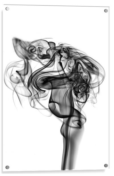 Smoke Abstract 7 Acrylic by Simon Gladwin