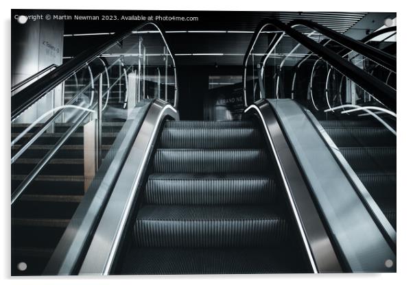 Escalator Acrylic by Martin Newman