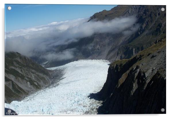Fox Glacier, New Zealand Acrylic by Emma Robertson