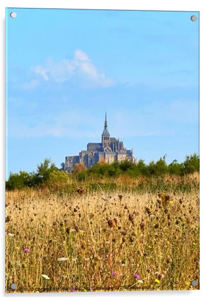 Mont Saint-Michel  Acrylic by Christopher Marchant