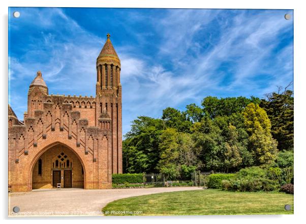 Quarr Abbey on the Isle of Wight on a sunny day Acrylic by Robert Mowat