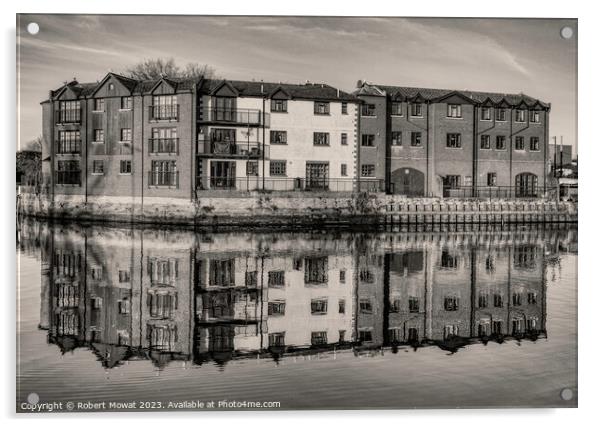 Waterside Living, Newport, Isle of Wight Acrylic by Robert Mowat
