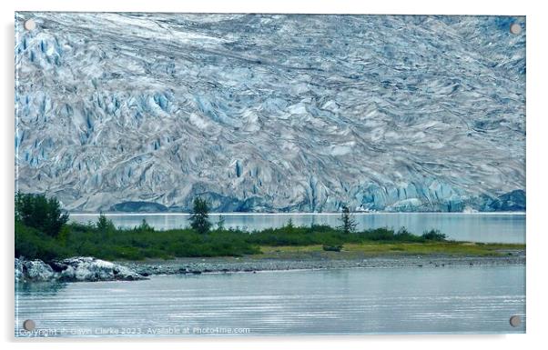 Lamplugh Glacier, Alaska Acrylic by Gavin Clarke