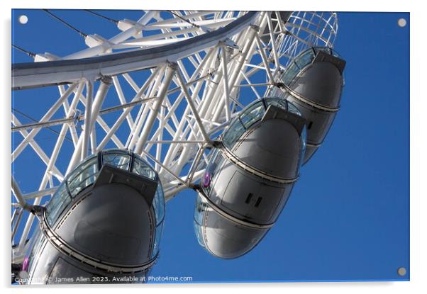 London Eye  Acrylic by James Allen