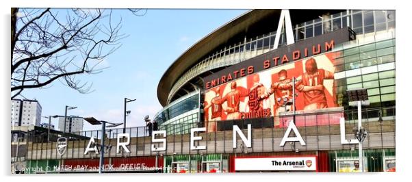 Arsenal Emirates Stadium  Acrylic by James Allen