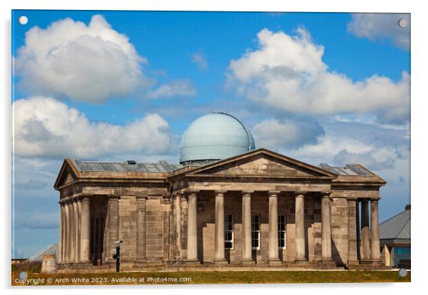 City Observatory, Calton Hill, Edinburgh, Scotland, UK Acrylic by Arch White