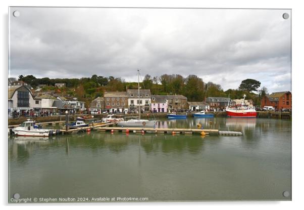 Padstow Harbour Acrylic by Stephen Noulton