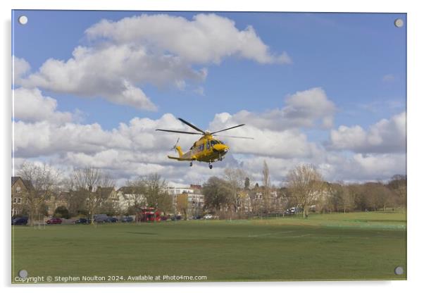 Kent Surrey Sussex Air Ambulance Acrylic by Stephen Noulton