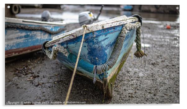 Old Rowing Boat Acrylic by Andy Durnin