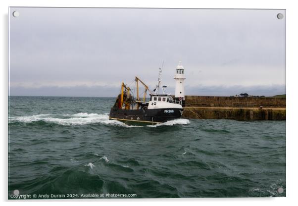 Hero's of our Cornish Coast Acrylic by Andy Durnin