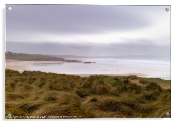 Godrevy Beach Acrylic by Andy Durnin