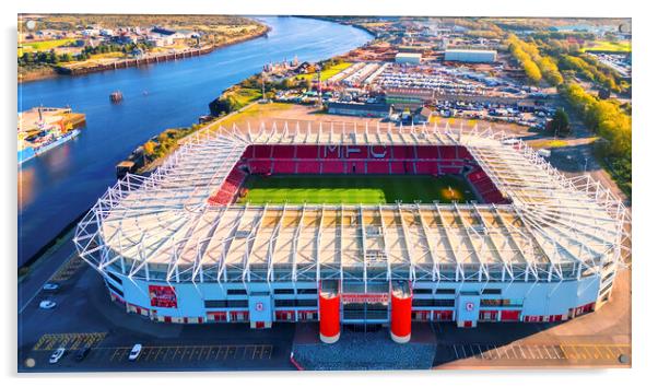 Middlesbrough FC Acrylic by STADIA 