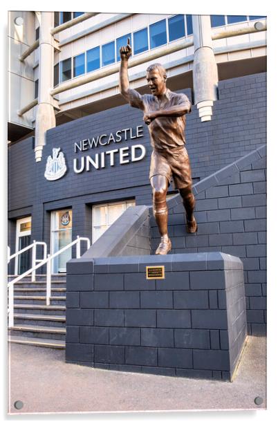 Alan Shearer Statue Newcastle United Acrylic by STADIA 