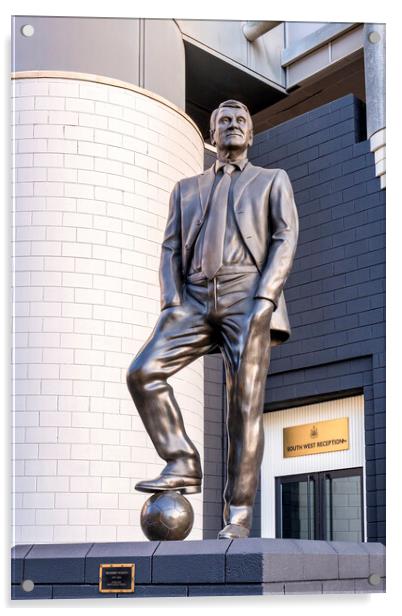 Sir Bobby Robson statue Newcastle United Acrylic by STADIA 