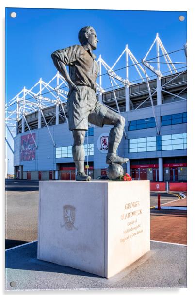 George Hardwick Statue Middlesbrough FC Acrylic by STADIA 
