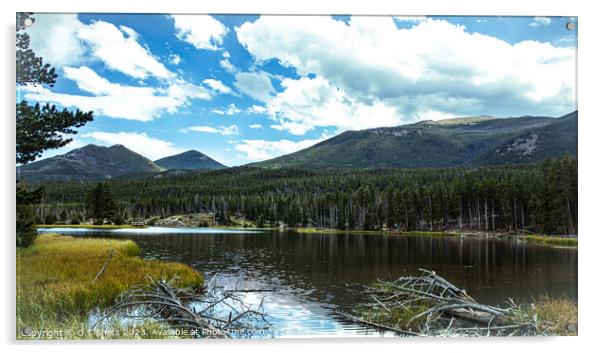 Sprague lake in Colorado Acrylic by O.T Shots