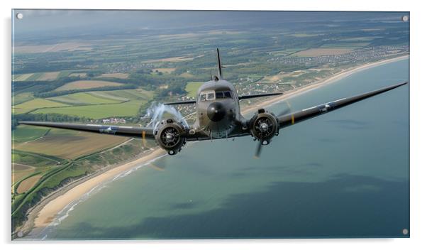 Douglas DC-3 Dakota Acrylic by Airborne Images