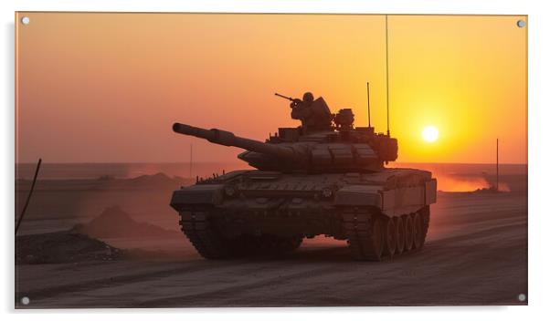 Challenger 2 Tank Acrylic by Airborne Images