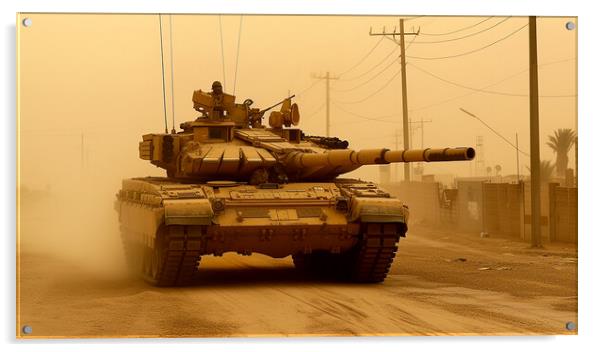 Challenger 2 Tank Acrylic by Airborne Images