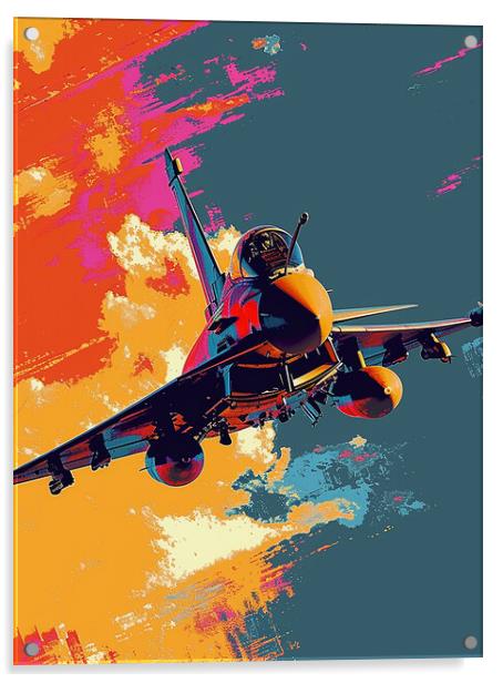 Eurofighter Typhoon Art Acrylic by Airborne Images