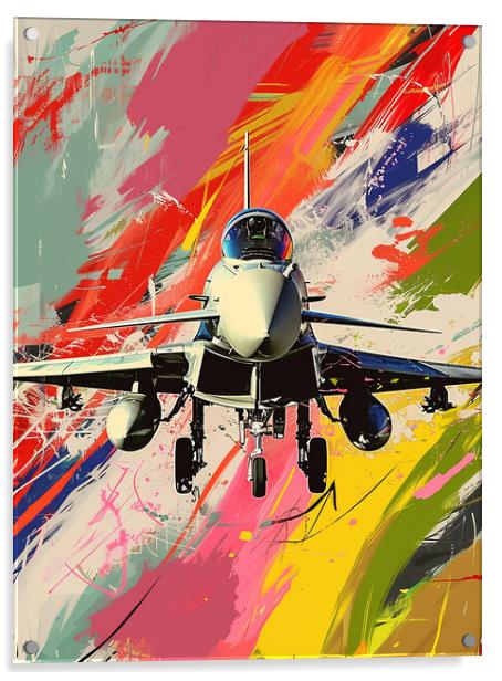Eurofighter Typhoon Art Acrylic by Airborne Images